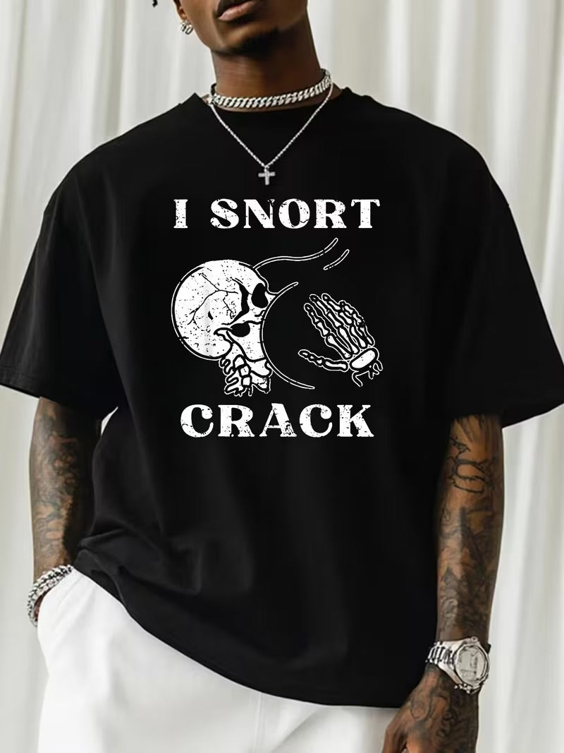 “I Snort Crack” Skeleton Tee