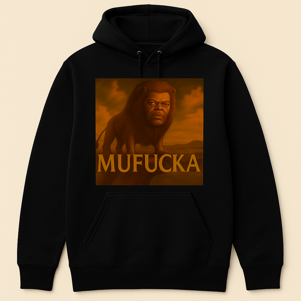 MUFUCKA Lion Parody Hoodie