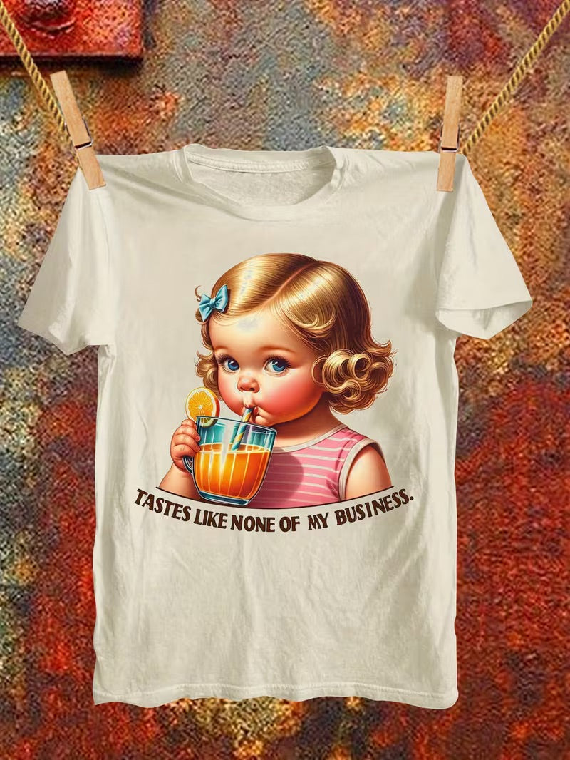 “None of My Business” Vintage Tee