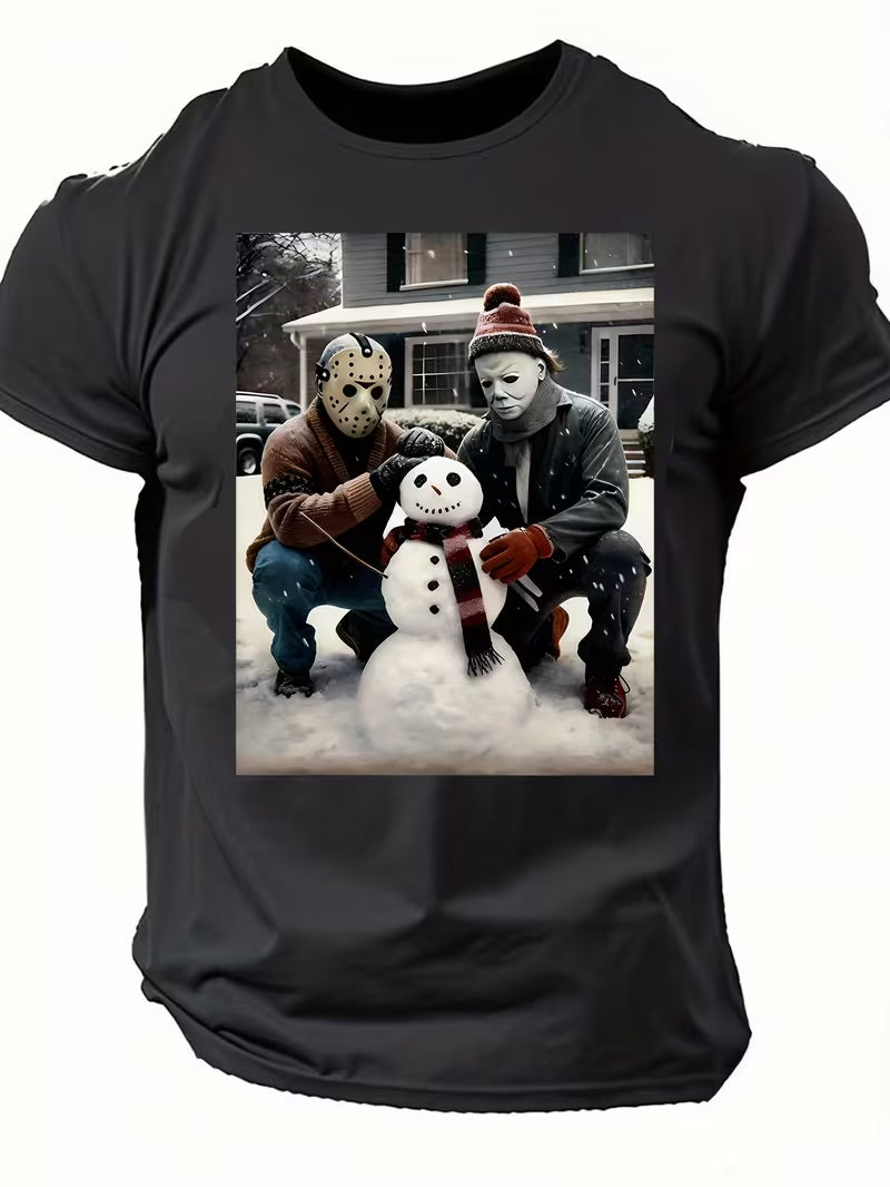 Masked Snow Day Horror Tee